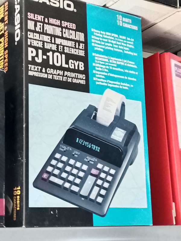 Calculadora Impresora de Inyección de Tinta CASIO PJ-10L GYB