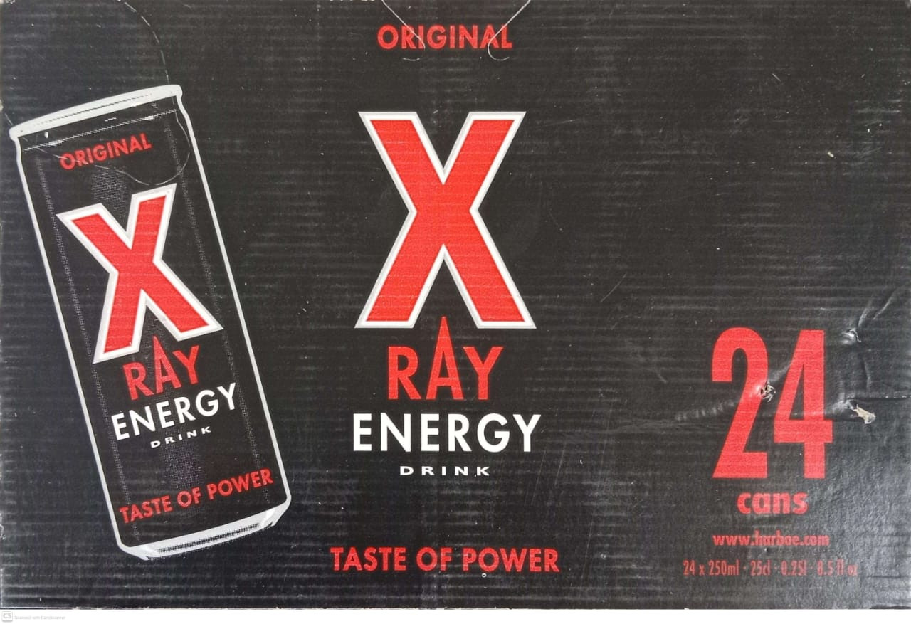 BEBIDA ENERGETICA 250 ML- X-RAY